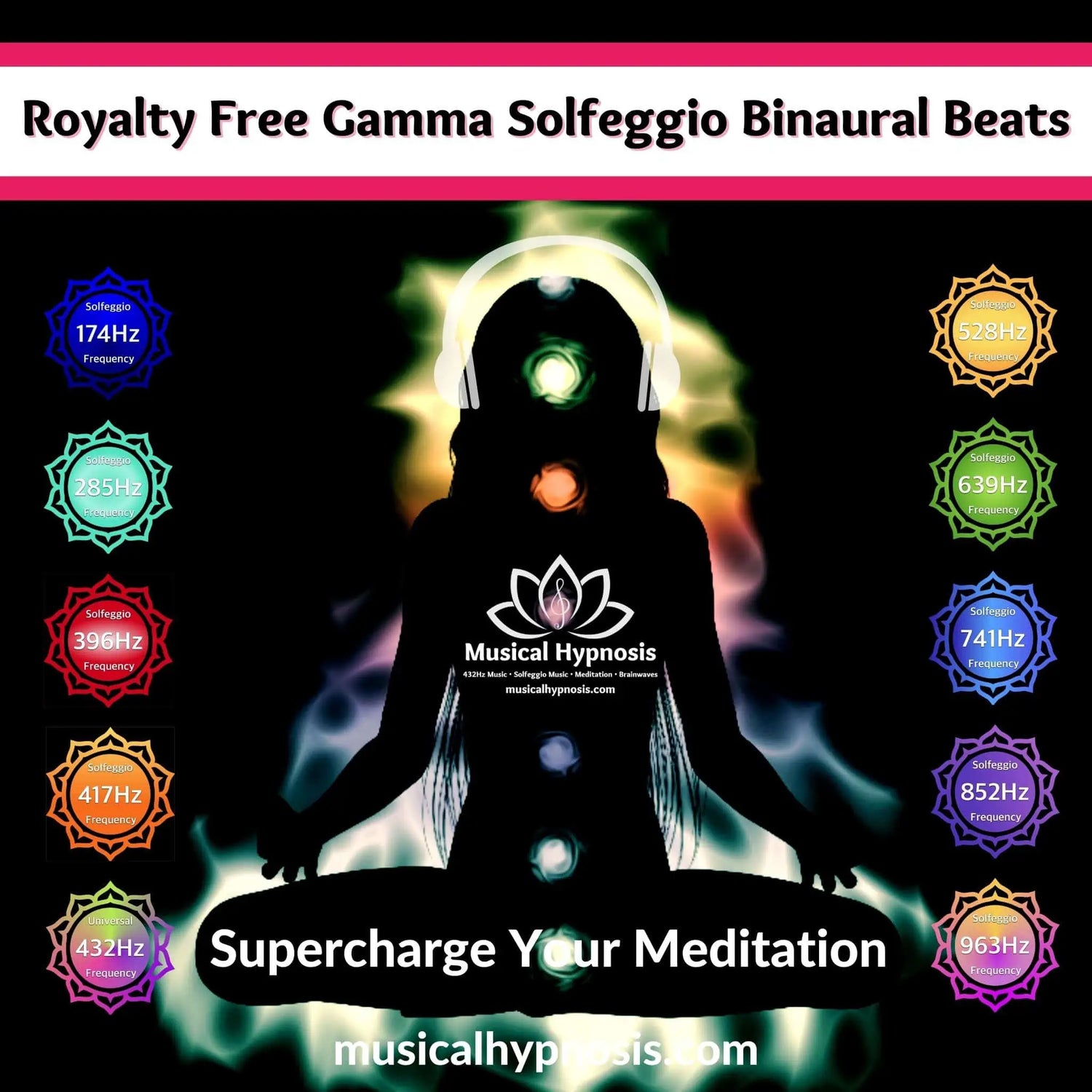 Royalty Free Gamma Solfeggio Binaural Beats Collection