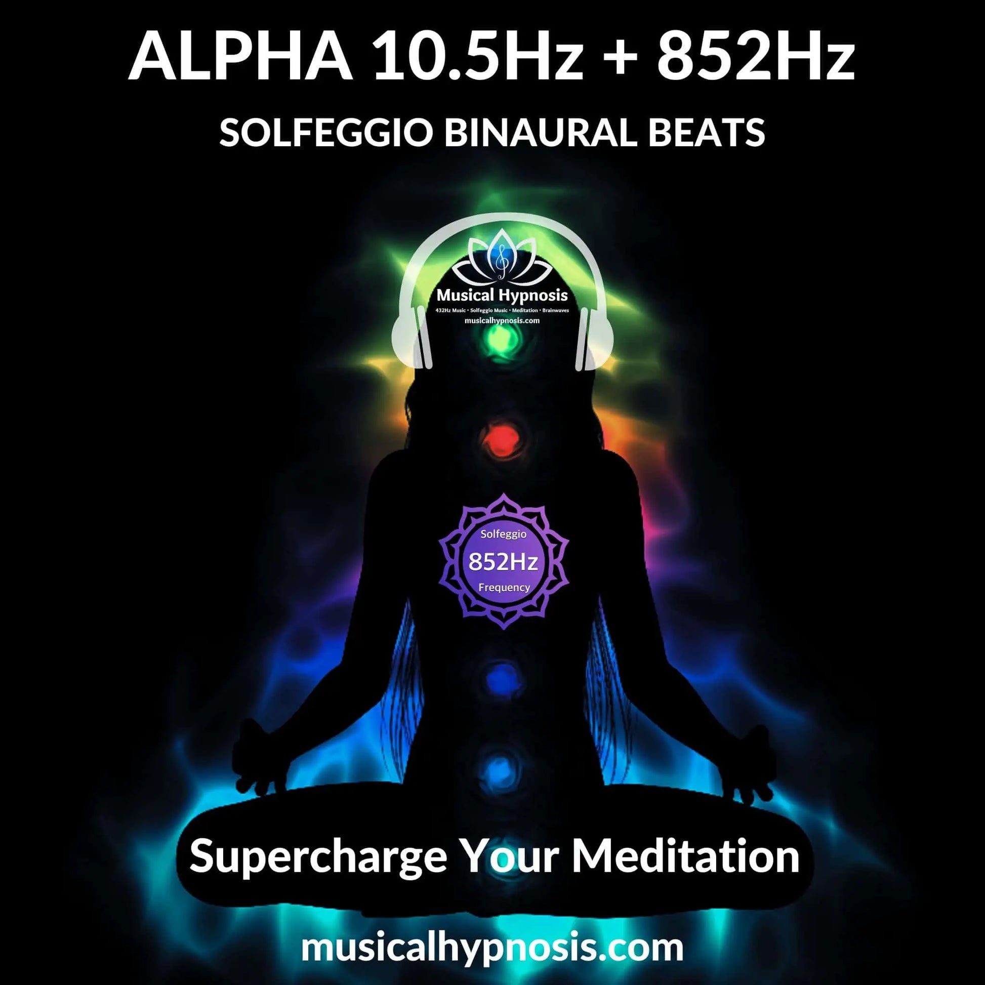Alpha 10.5Hz and 852Hz Solfeggio Binaural Beats | 30 minutes