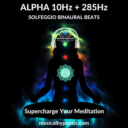 Alpha 10Hz and 285Hz Solfeggio Binaural Beats | 30 minutes