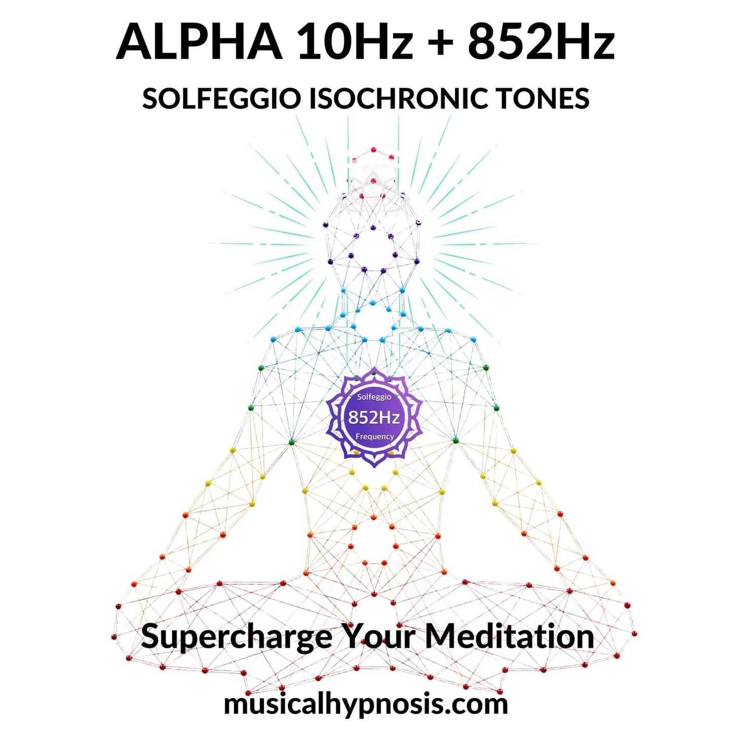 Alpha 10Hz and 852Hz Solfeggio Isochronic Tones | 30 minutes