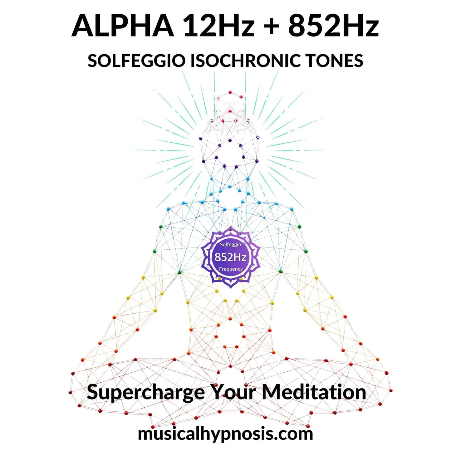 Alpha 12Hz and 852Hz Solfeggio Isochronic Tones | 30 minutes