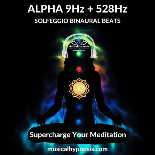 Alpha 9Hz and 528Hz Solfeggio Binaural Beats | 30 minutes