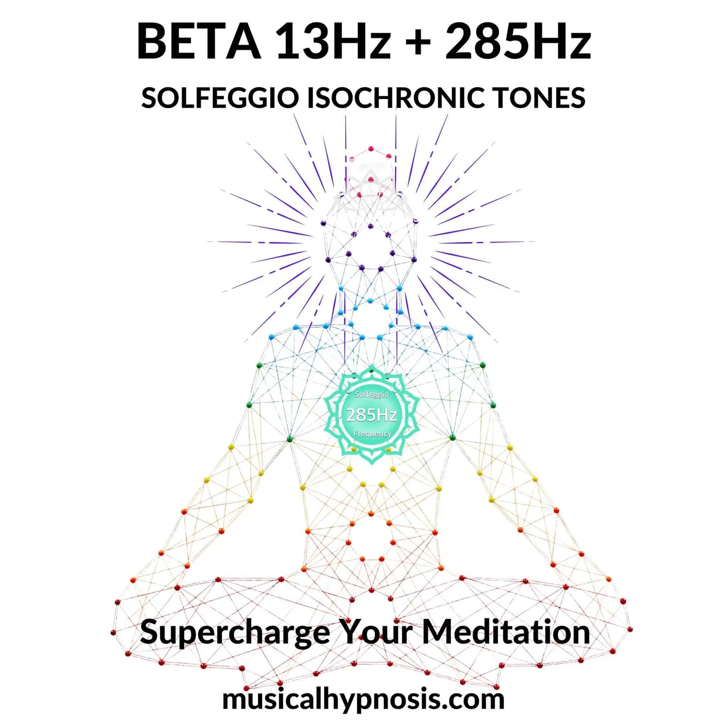 Beta 13Hz and 285Hz Solfeggio Isochronic Tones Meditation | 30 minutes