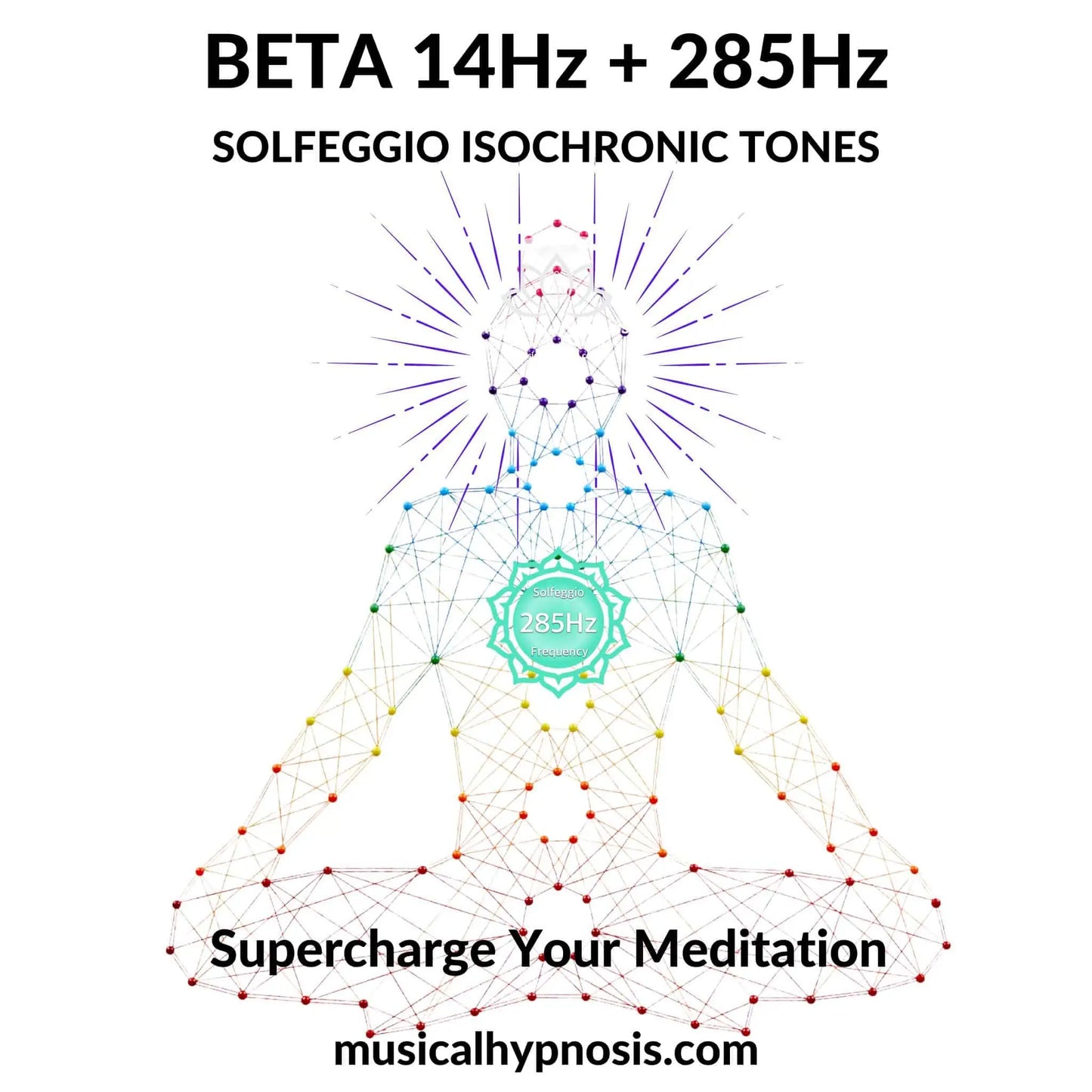 Beta 14Hz and 285Hz Solfeggio Isochronic Tones | 30 minutes