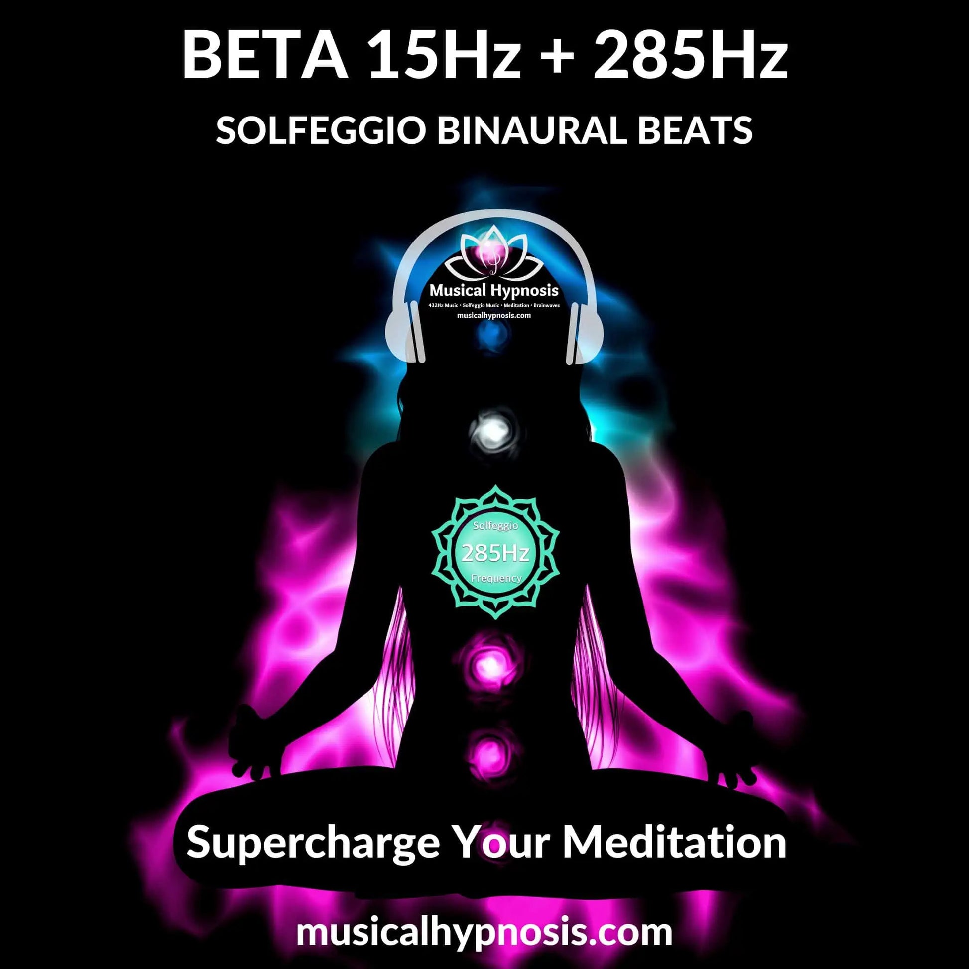 Beta 15Hz and 285Hz Solfeggio Binaural Beats | 30 minutes