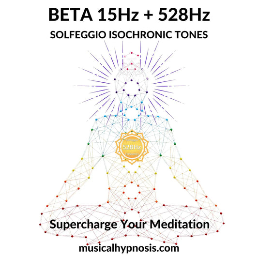 Beta 15Hz and 528Hz Solfeggio Isochronic Tones | 30 minutes