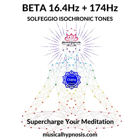 Beta 16.4Hz and 174Hz Solfeggio Isochronic Tones | 30 minutes