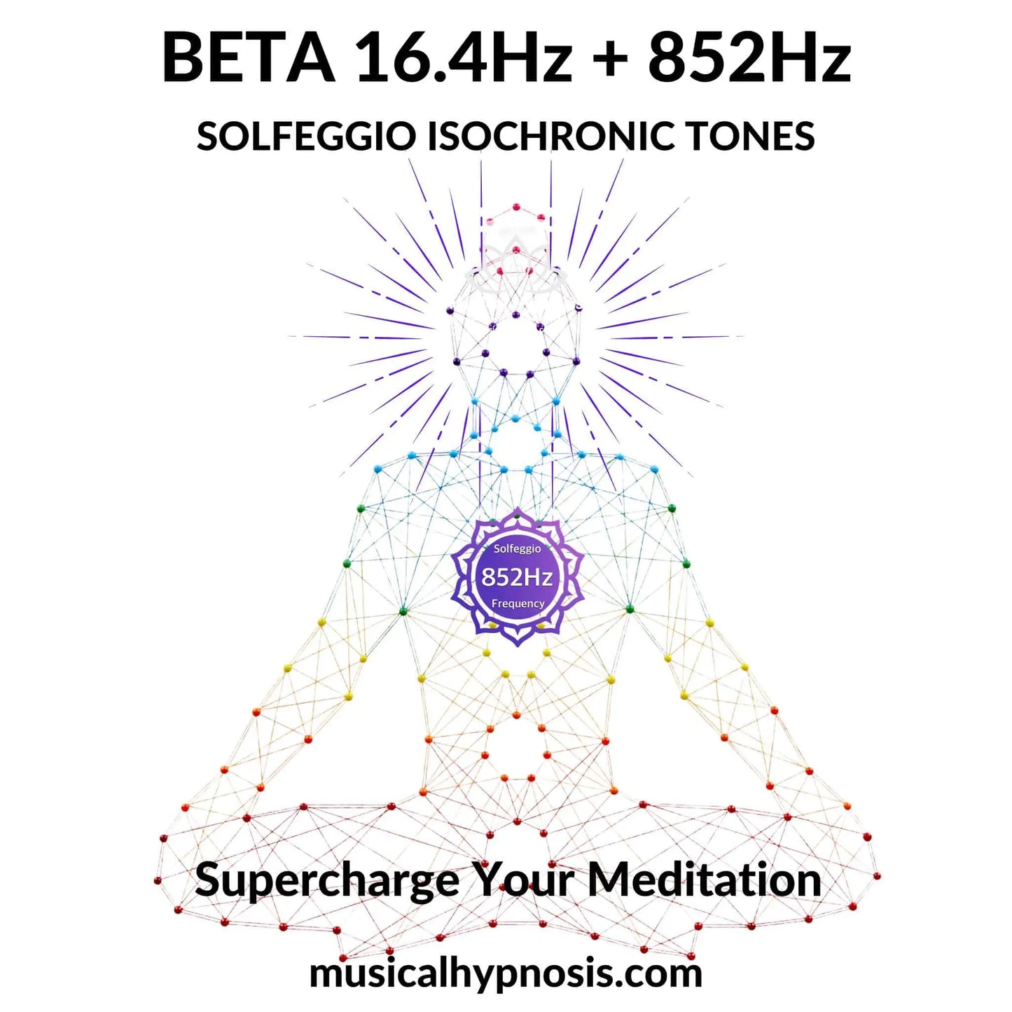 Beta 16.4Hz and 852Hz Solfeggio Isochronic Tones | 30 minutes