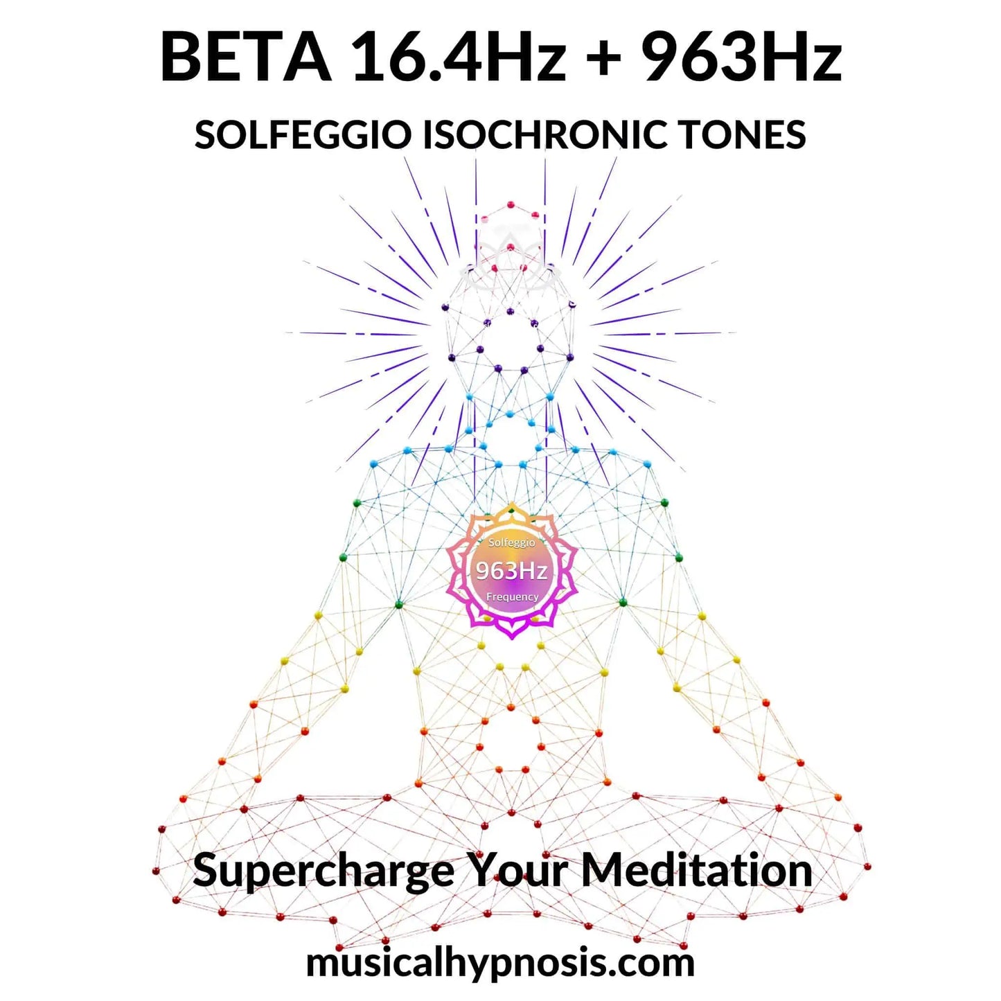 Beta 16.4Hz and 963Hz Solfeggio Isochronic Tones | 30 minutes