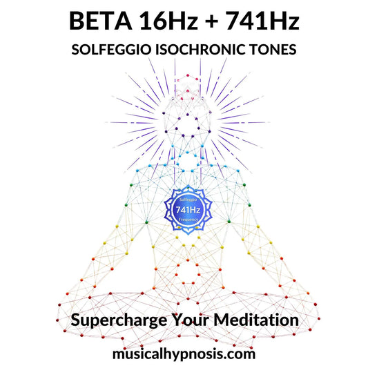Beta 16Hz and 741Hz Solfeggio Isochronic Tones | 30 minutes