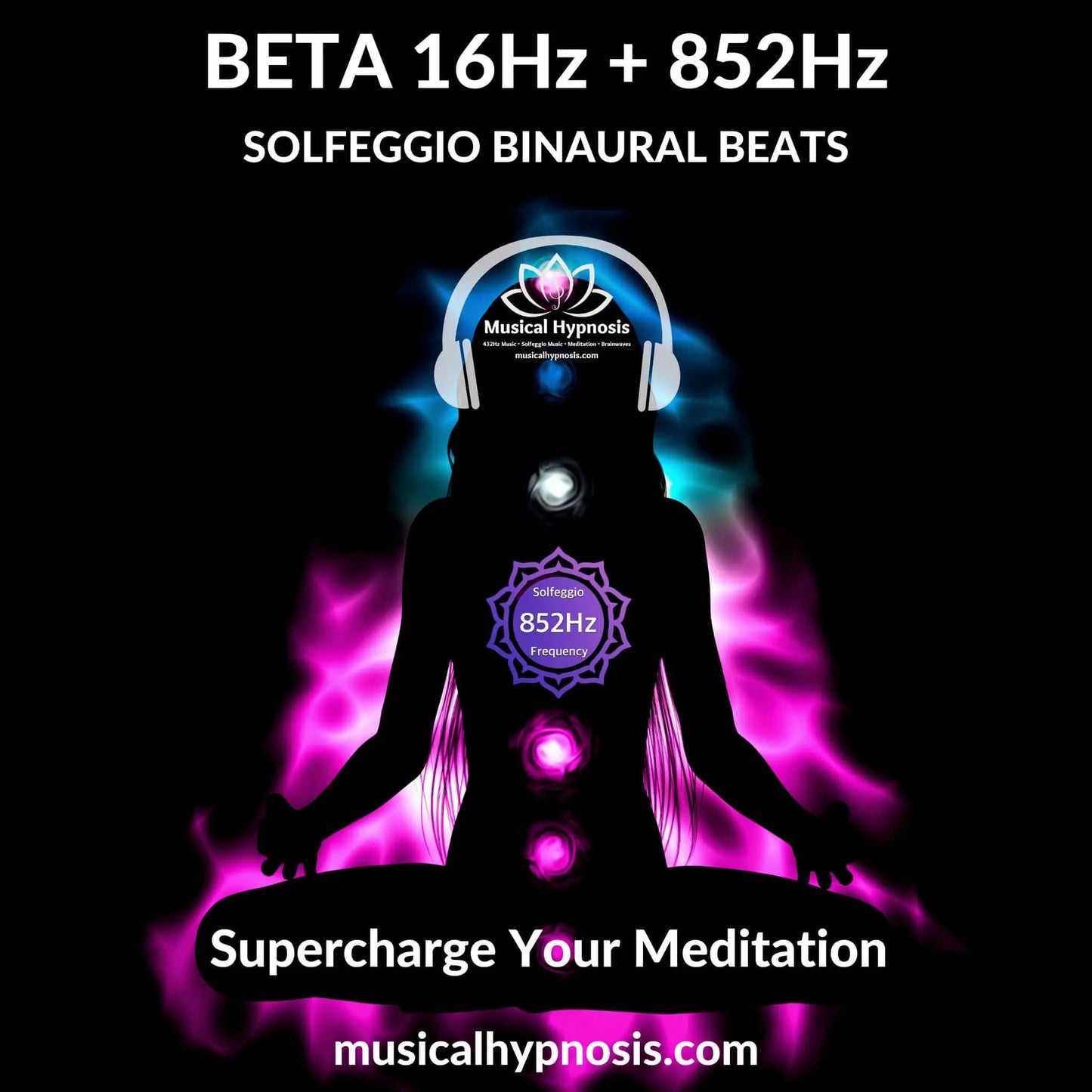 Beta 16Hz and 852Hz Solfeggio Binaural Beats | 30 minutes