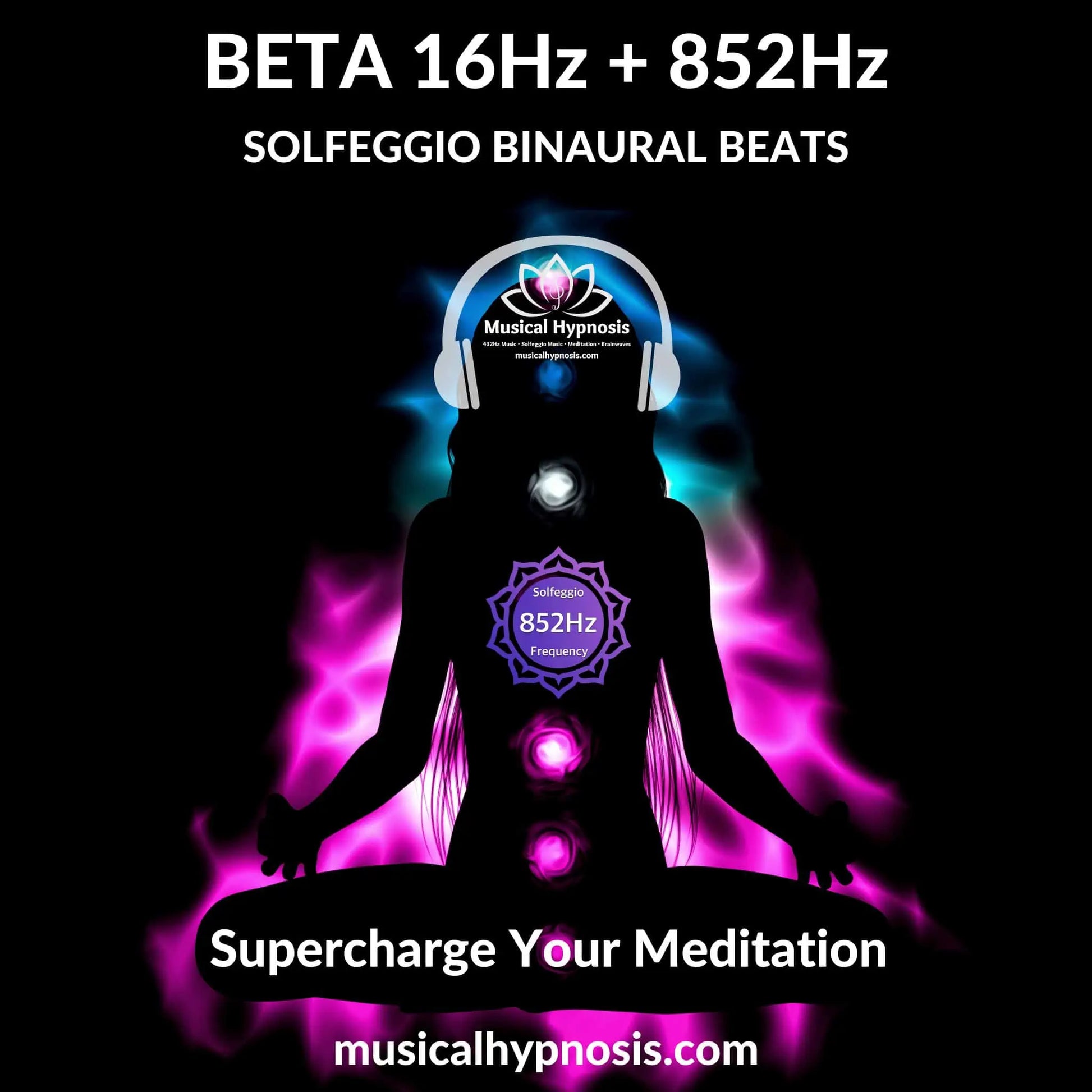 Beta 16Hz and 852Hz Solfeggio Binaural Beats | 30 minutes