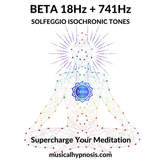 Beta 18Hz and 741Hz Solfeggio Isochronic Tones | 30 minutes