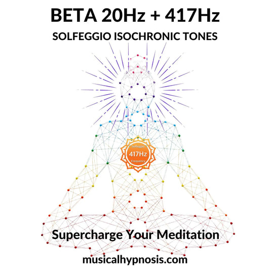 Beta 20Hz and 417Hz Solfeggio Isochronic Tones | 30 minutes