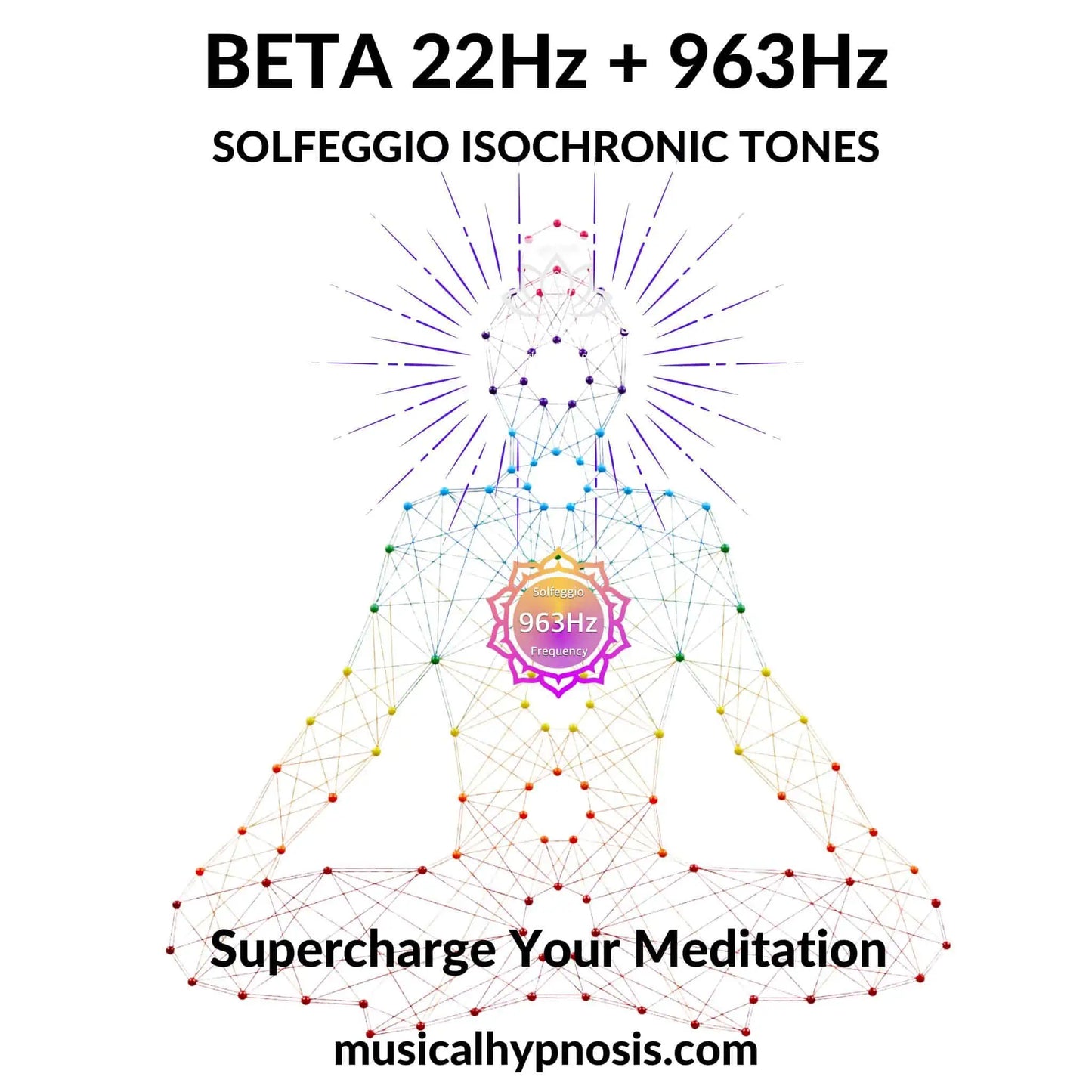 Beta 22Hz and 963Hz Solfeggio Isochronic Tones | 30 minutes