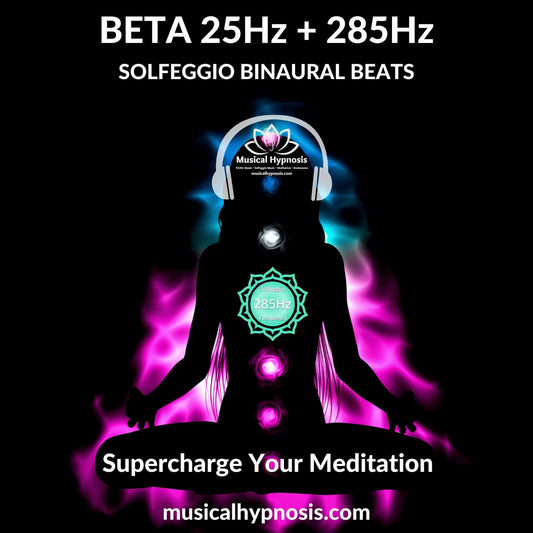 Beta 25Hz and 285Hz Solfeggio Binaural Beats | 30 minutes