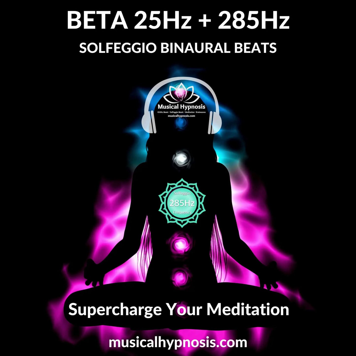 Beta 25Hz and 285Hz Solfeggio Binaural Beats | 30 minutes