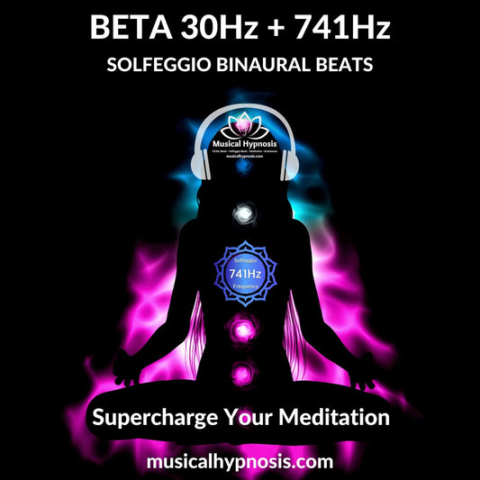 Beta 30Hz and 741Hz Solfeggio Binaural Beats | 30 minutes
