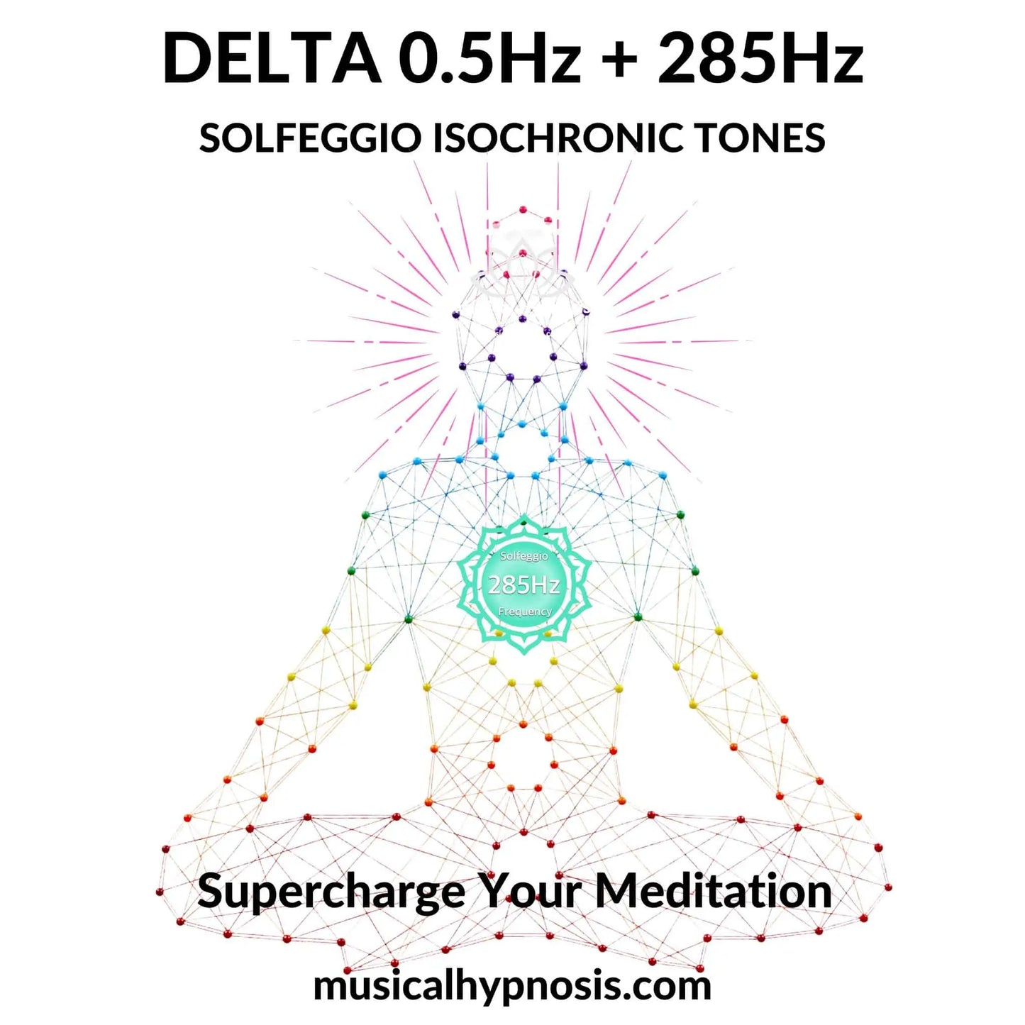 Delta 0.5Hz and 285Hz Solfeggio Isochronic Tones | 30 minutes