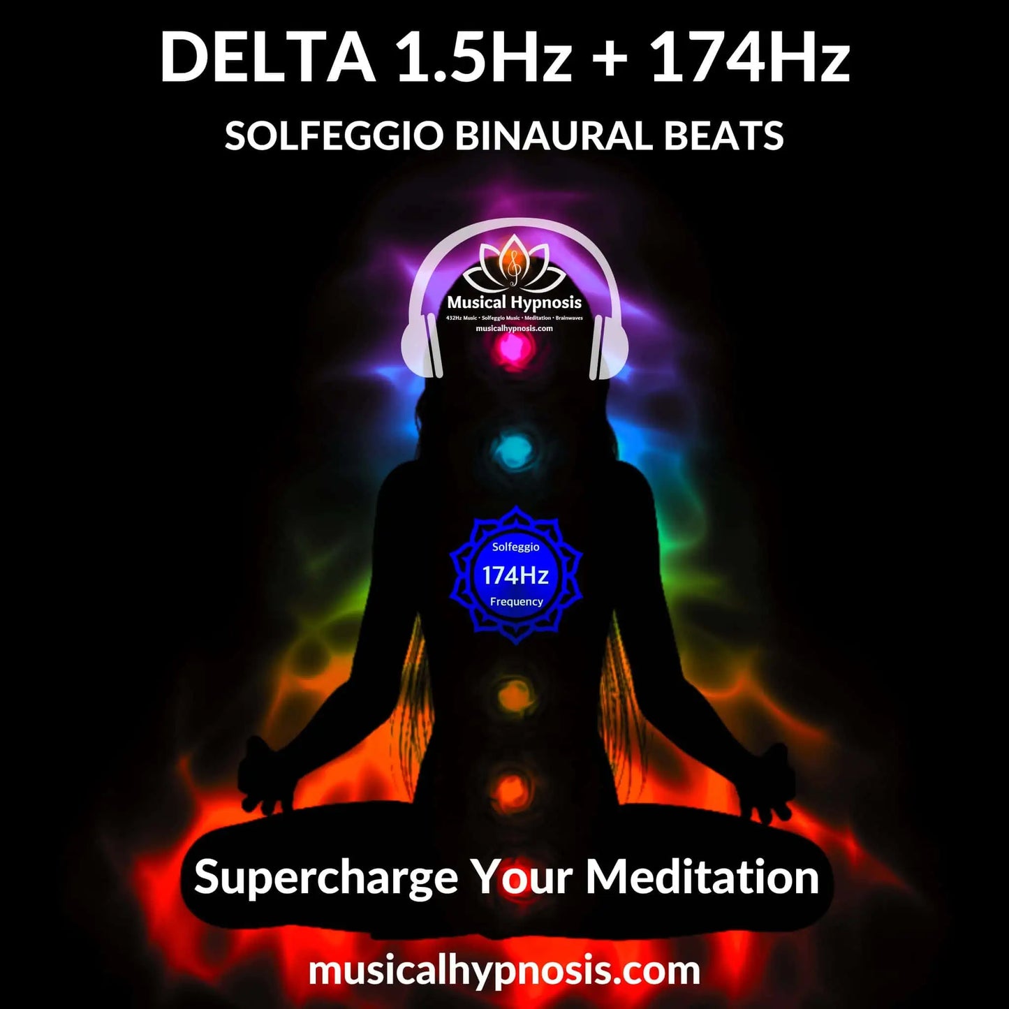 Delta 1.5Hz and 174Hz Solfeggio Binaural Beats | 30 minutes