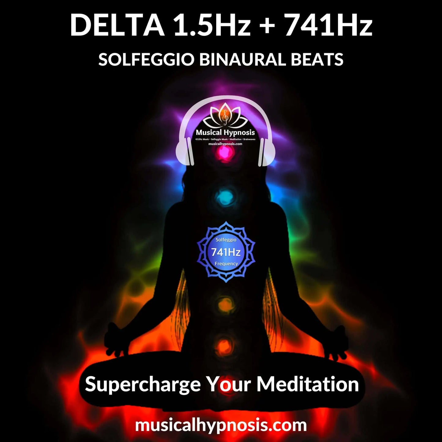 Delta 1.5Hz and 741Hz Solfeggio Binaural Beats | 30 minutes