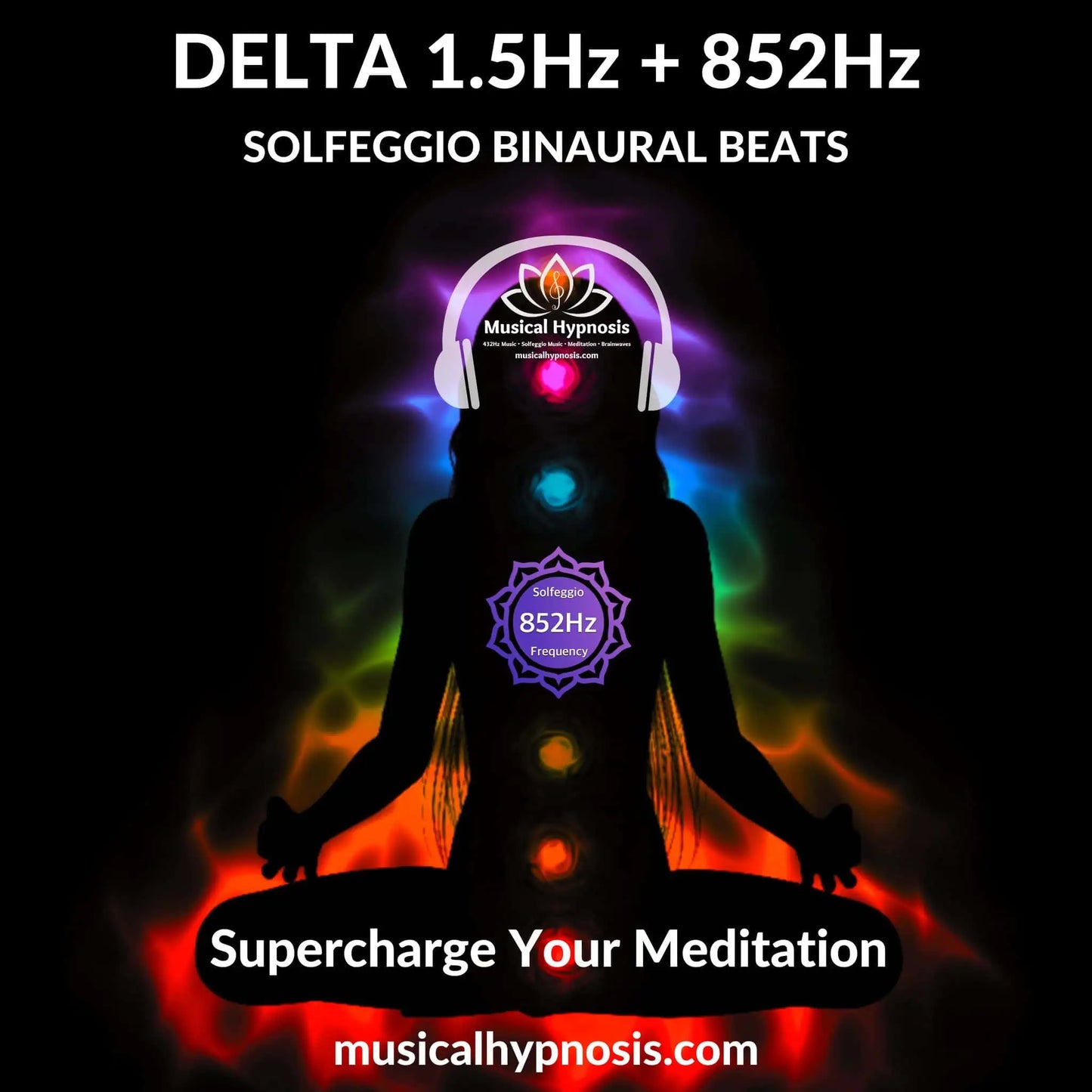 Delta 1.5Hz and 852Hz Solfeggio Binaural Beats | 30 minutes