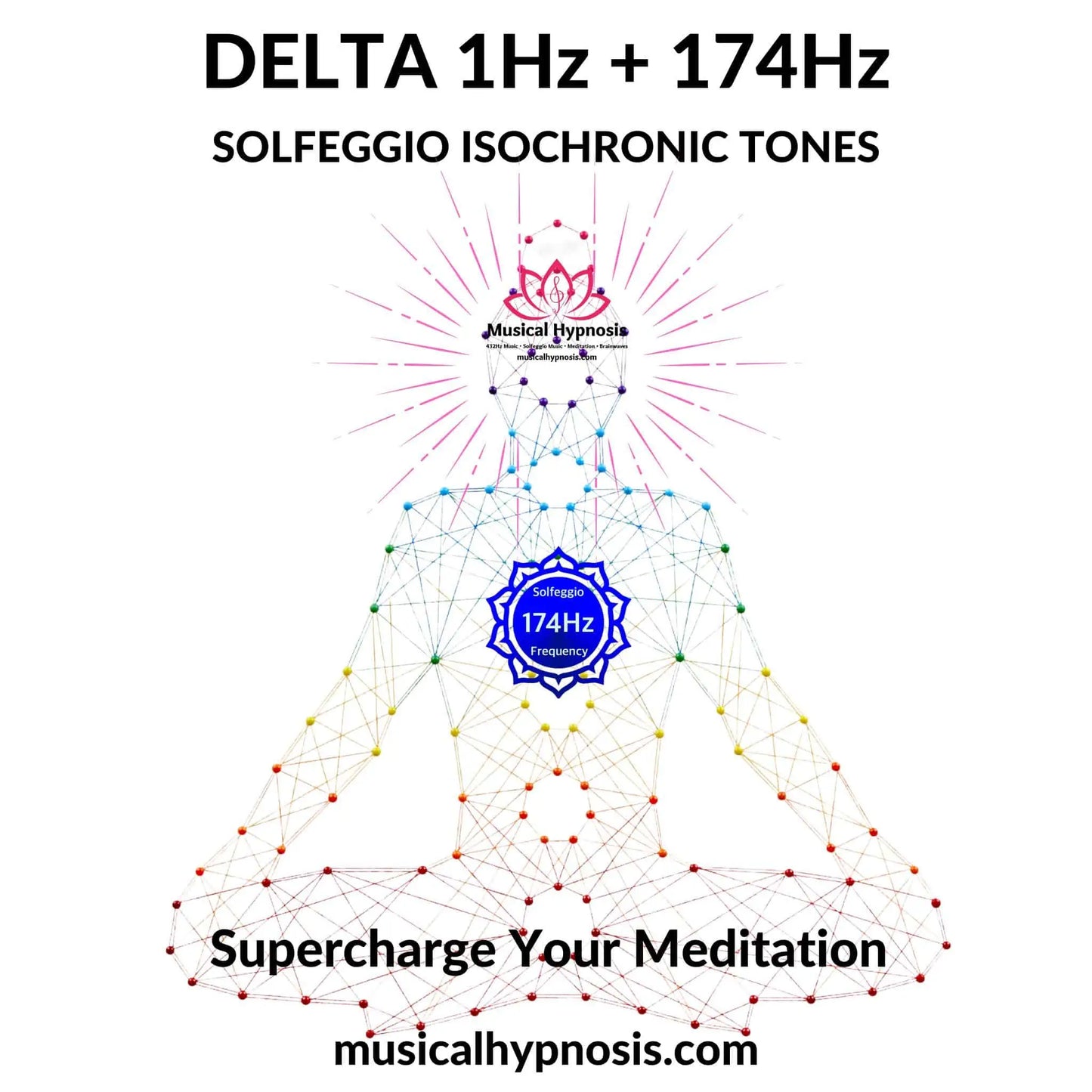 Delta 1Hz and 174Hz Solfeggio Isochronic Tones | 30 minutes