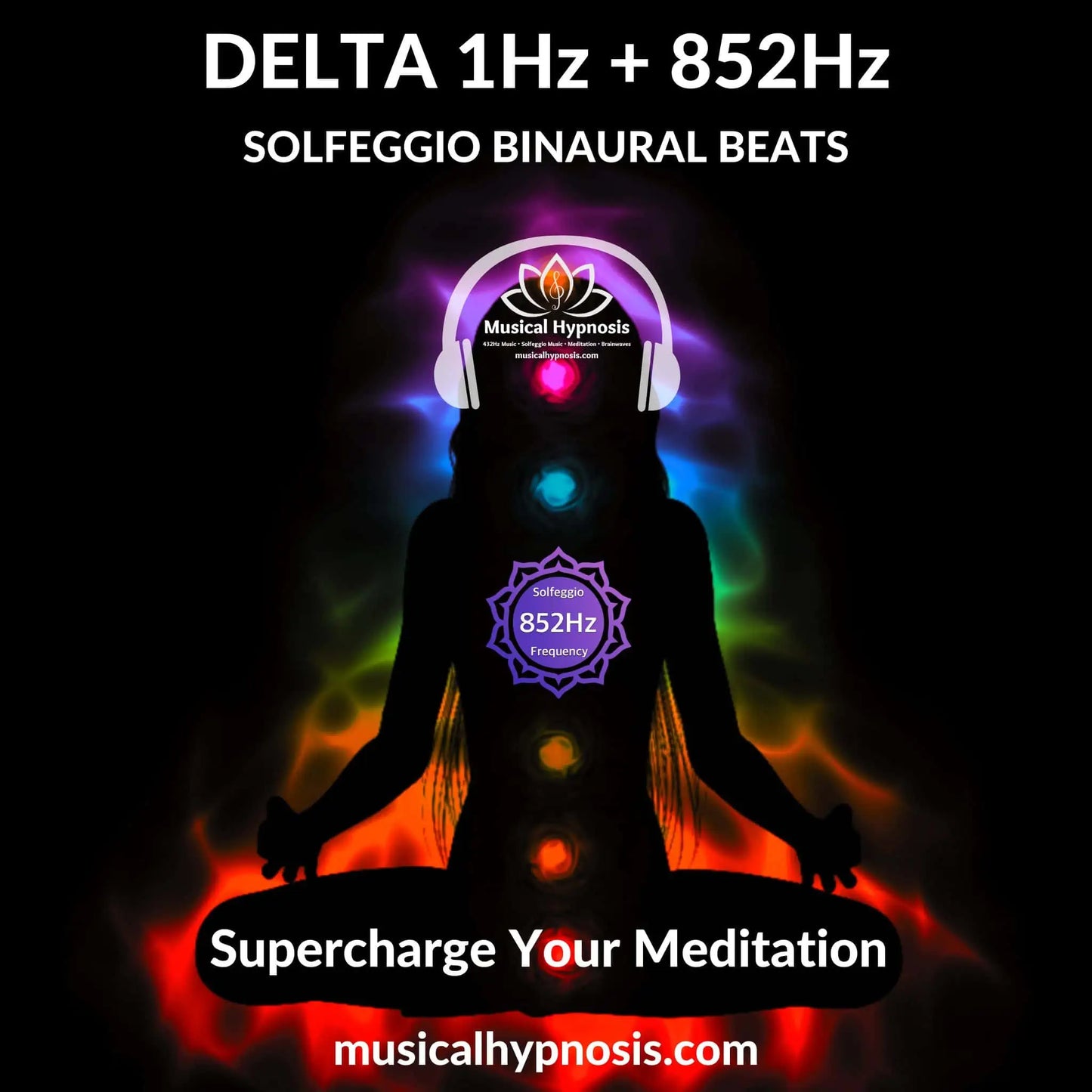 Delta 1Hz and 852Hz Solfeggio Binaural Beats | 30 minutes