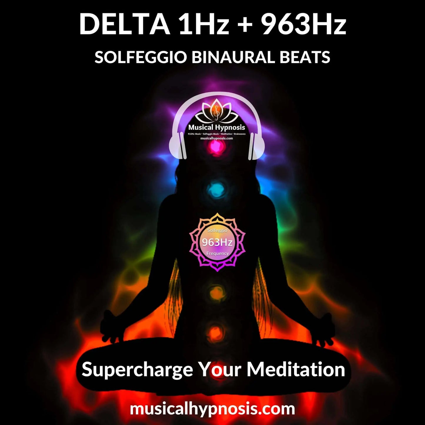 Delta 1Hz and 963Hz Solfeggio Binaural Beats | 30 minutes