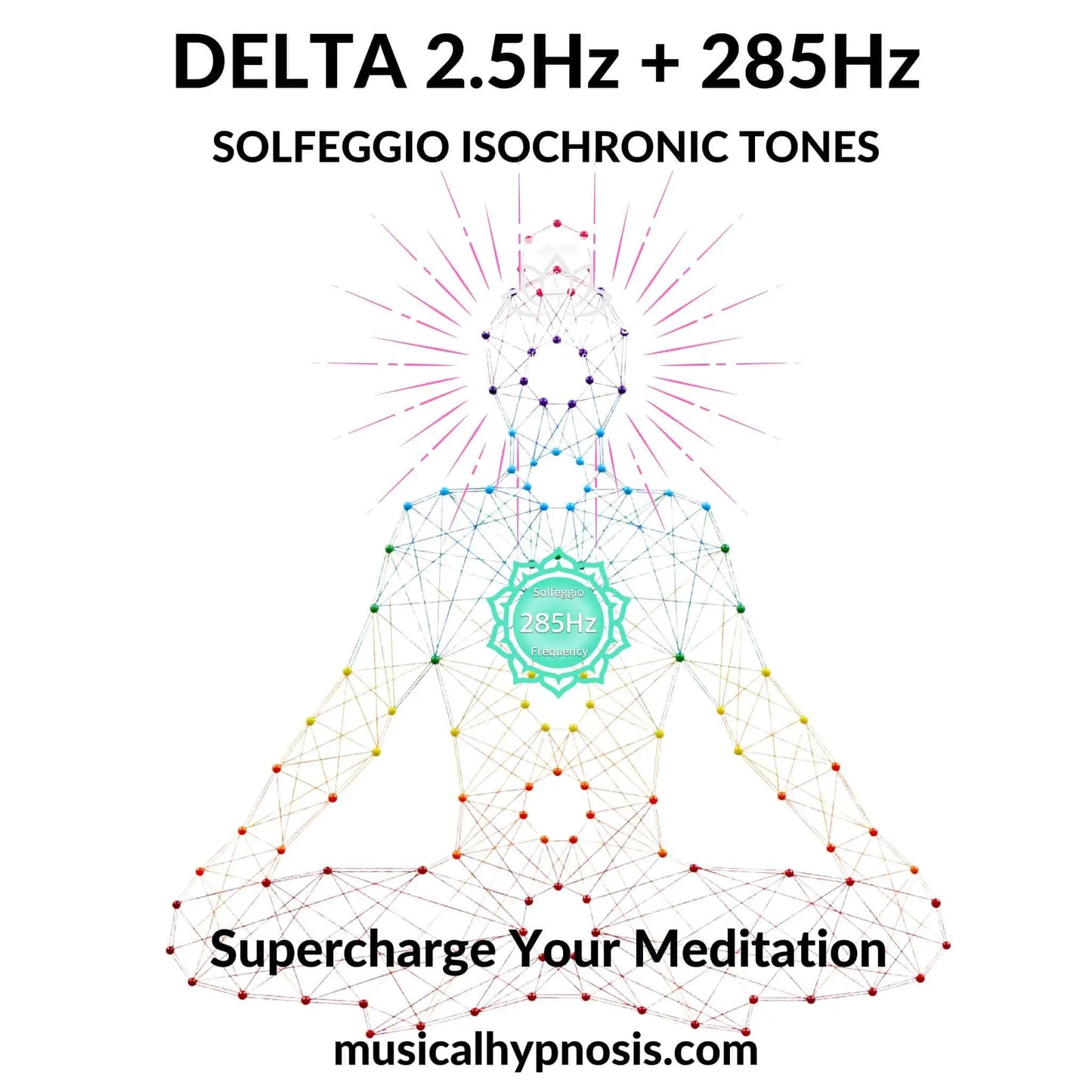 Delta 2.5Hz and 285Hz Solfeggio Isochronic Tones | 30 minutes