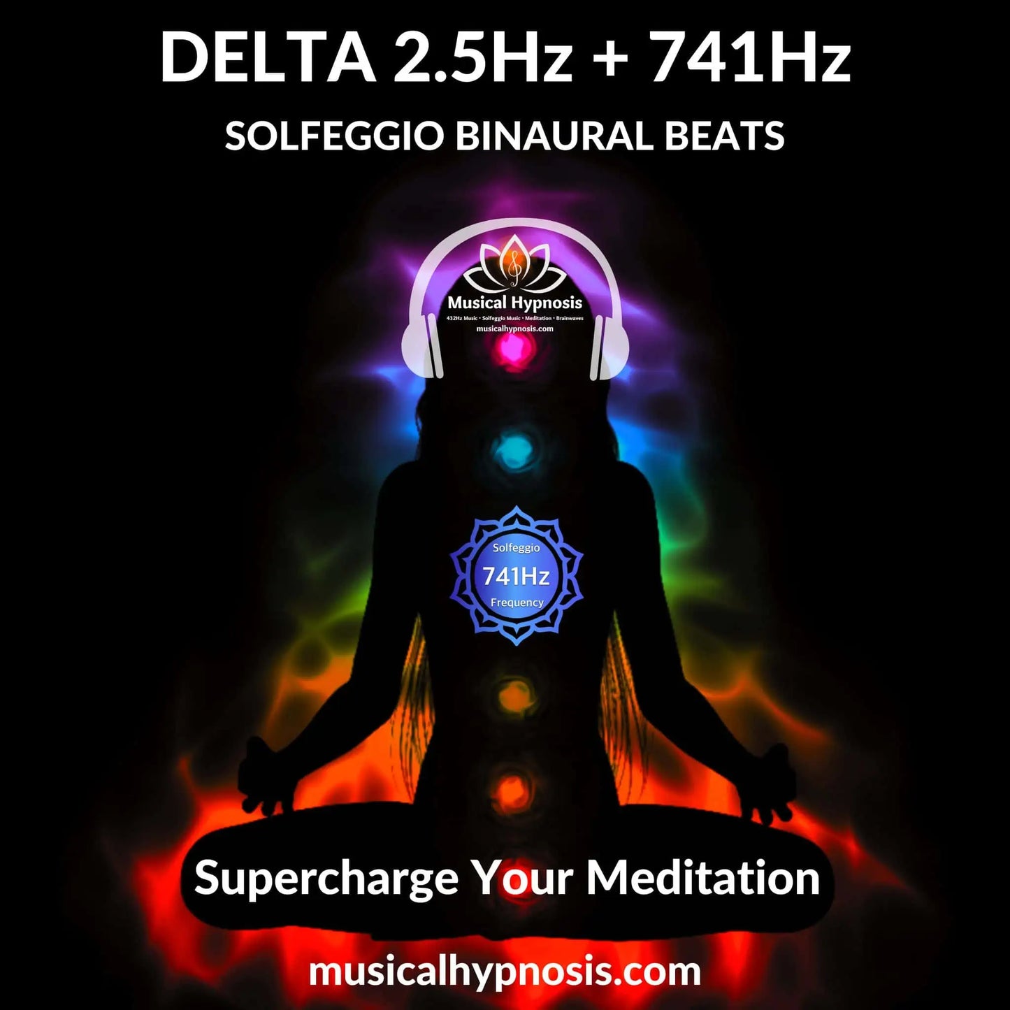 Delta 2.5Hz and 741Hz Solfeggio Binaural Beats | 30 minutes