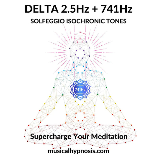 Delta 2.5Hz and 741Hz Solfeggio Isochronic Tones | 30 minutes