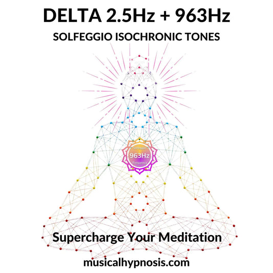 Delta 2.5Hz and 963Hz Solfeggio Isochronic Tones | 30 minutes
