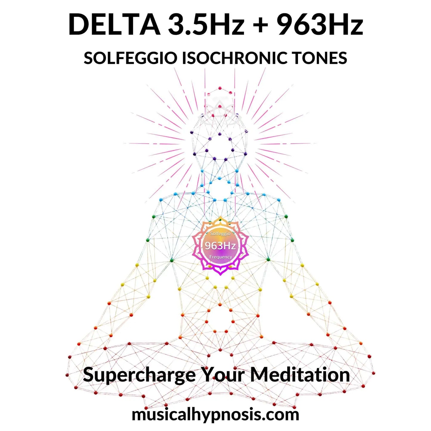 Delta 3.5Hz and 963Hz Solfeggio Isochronic Tones | 30 minutes