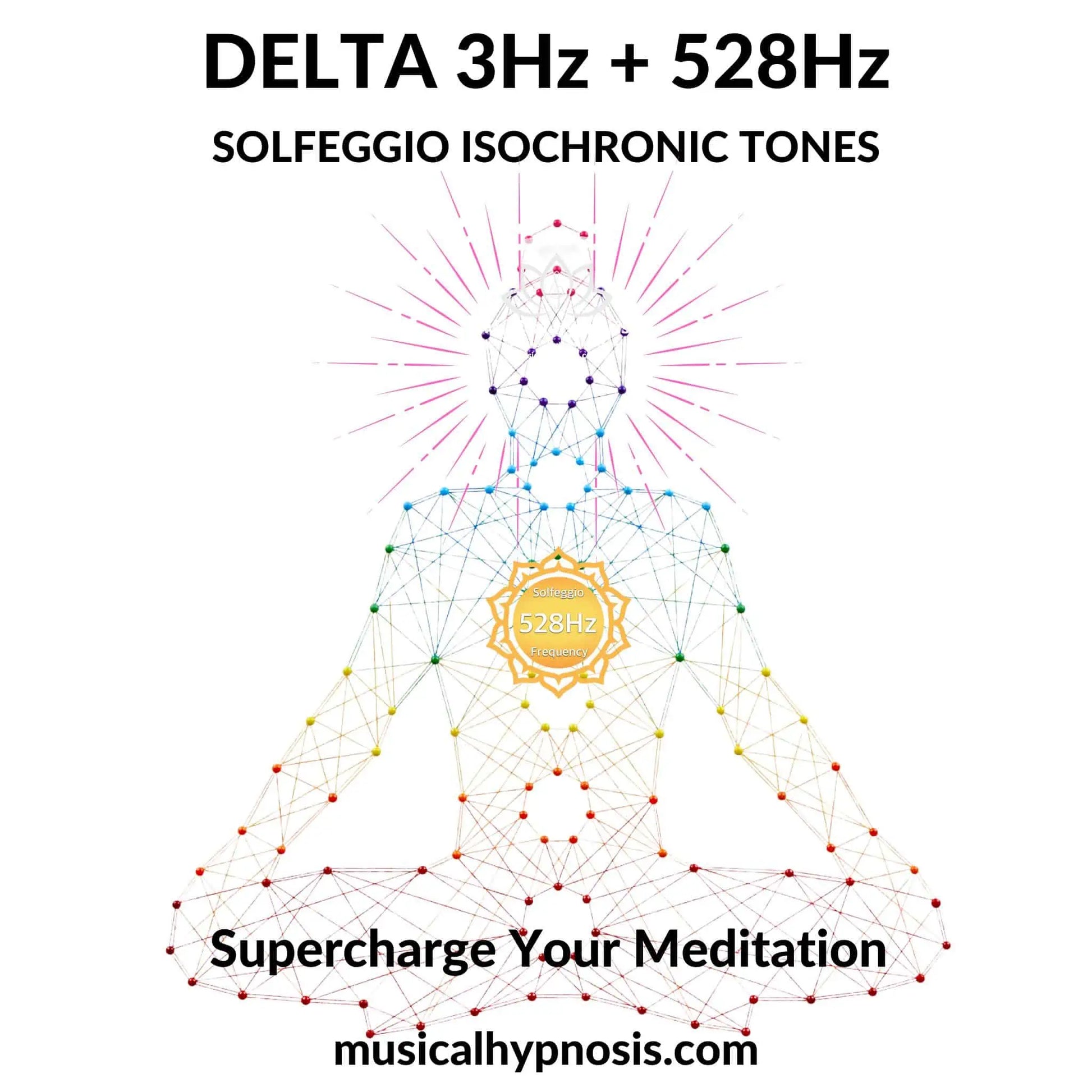 Delta 3Hz and 528Hz Solfeggio Isochronic Tones | 30 minutes