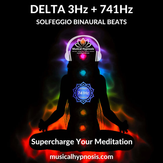 Delta 3Hz and 741Hz Solfeggio Binaural Beats | 30 minutes