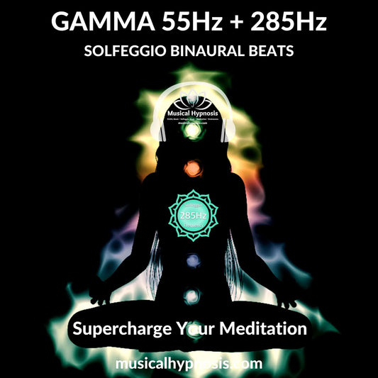 Gamma 55Hz and 285Hz Solfeggio Binaural Beats | 30 minutes