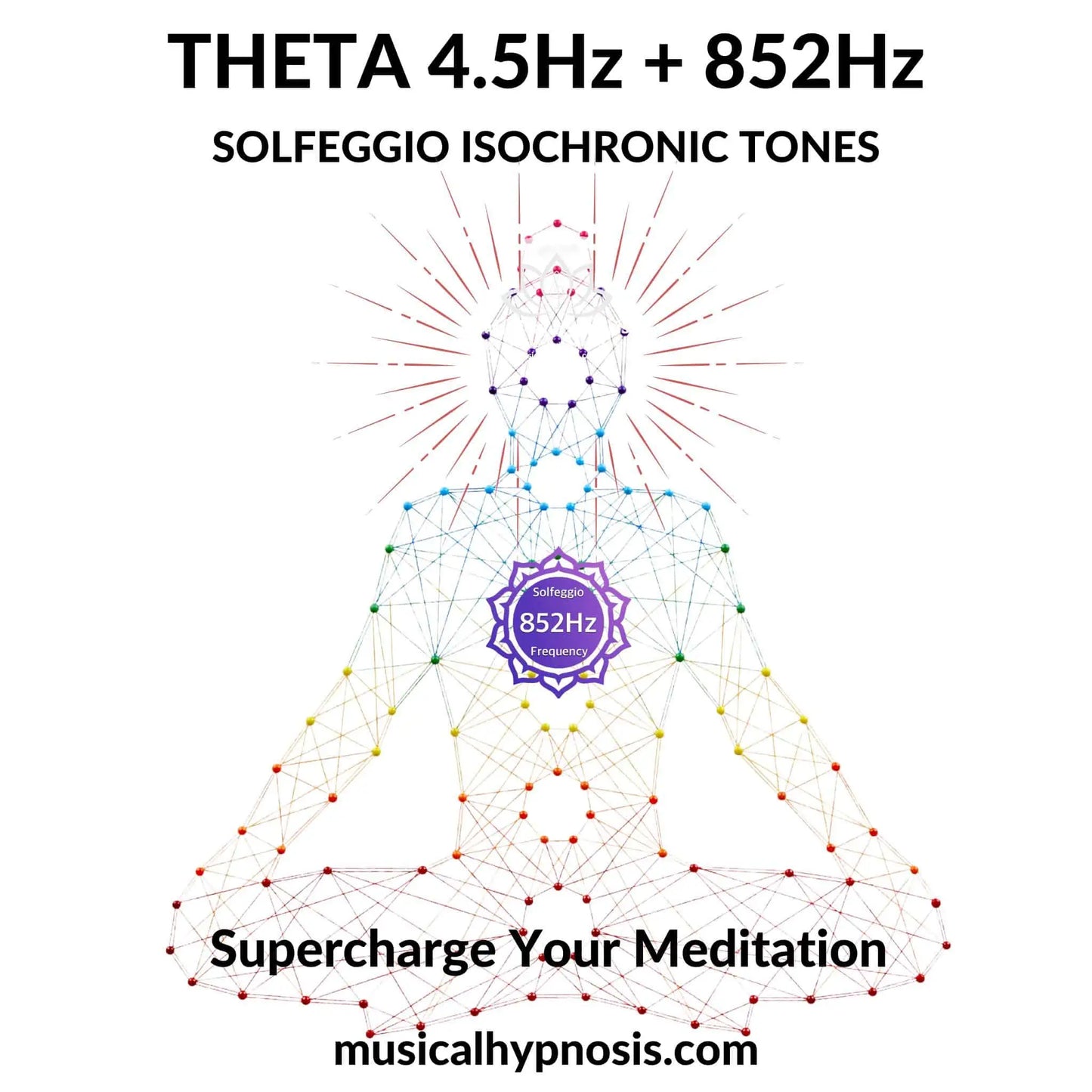 Theta 4.5Hz and 852Hz Solfeggio Isochronic Tones | 30 minutes