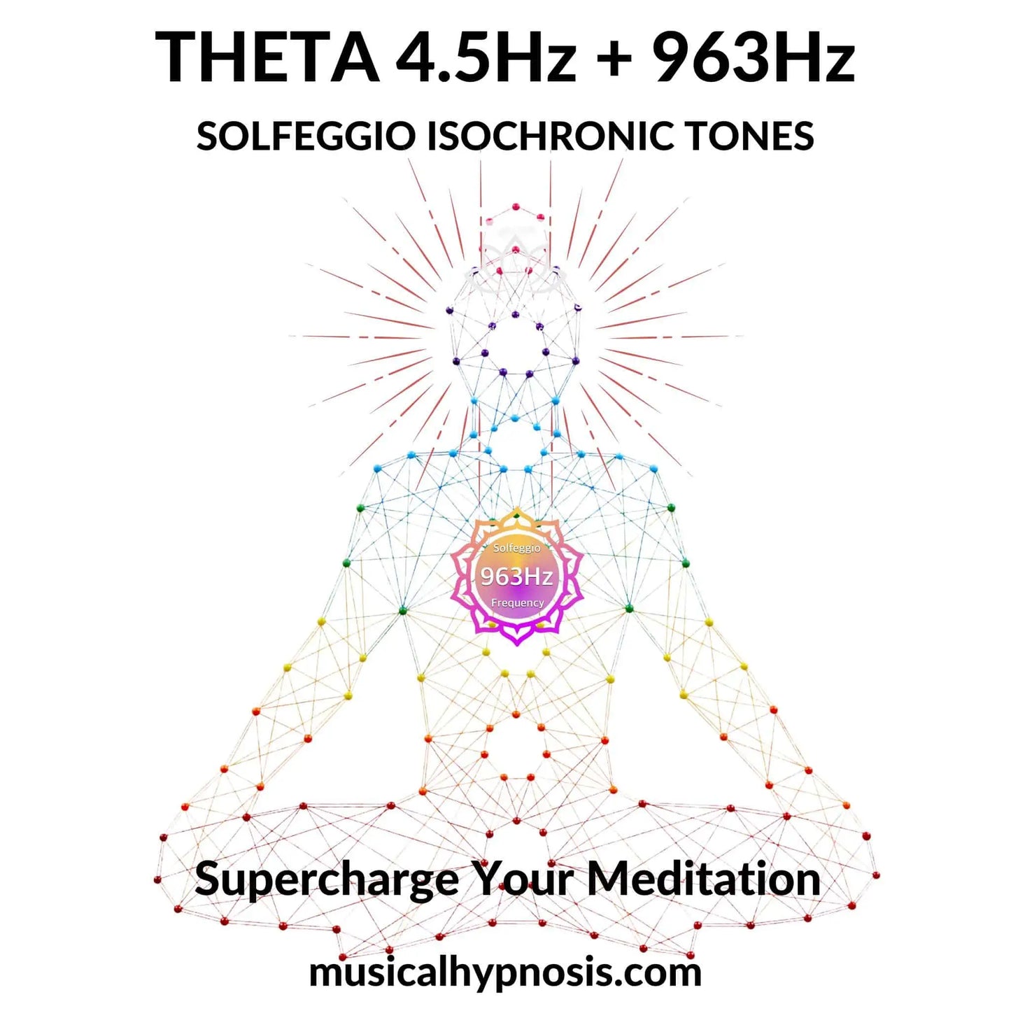 Theta 4.5Hz and 963Hz Solfeggio Isochronic Tones | 30 minutes
