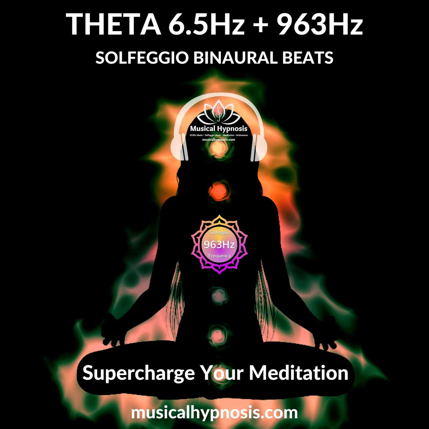 Theta 6.5Hz and 963Hz Solfeggio Binaural Beats | 30 minutes