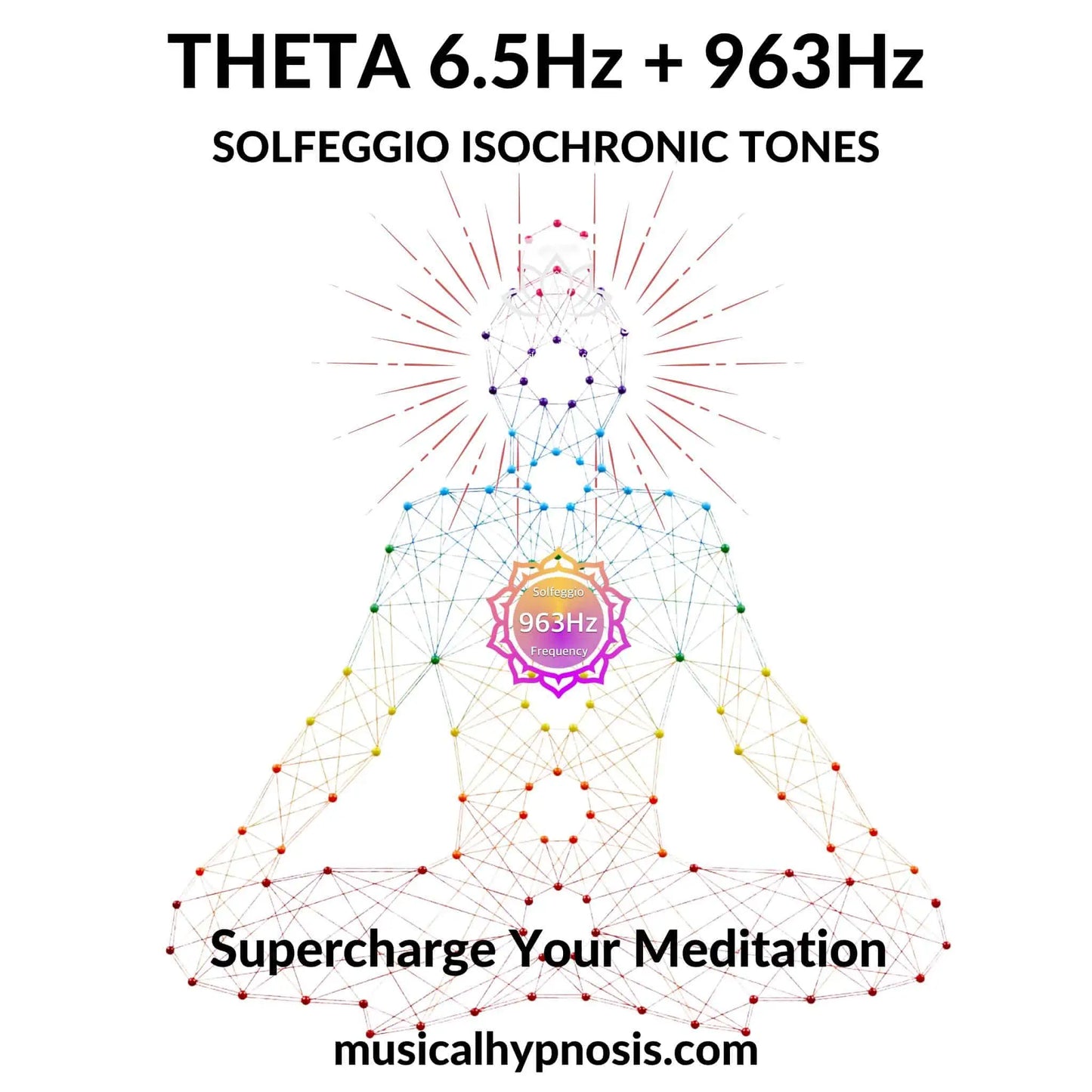 Theta 6.5Hz and 963Hz Solfeggio Isochronic Tones | 30 minutes