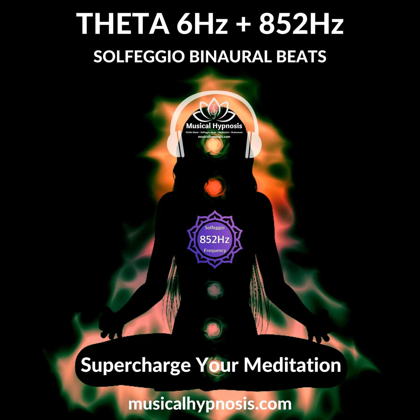 Theta 6Hz and 852Hz Solfeggio Binaural Beats | 30 minutes