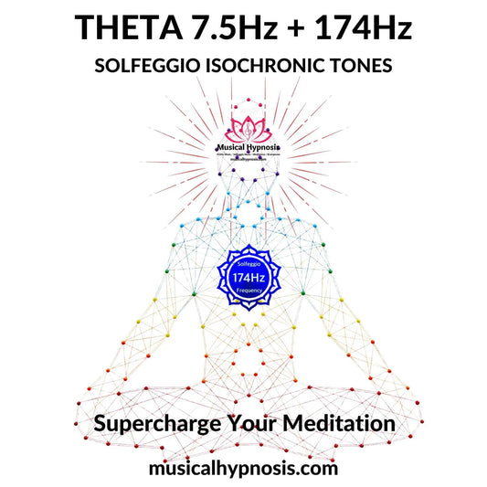 Theta 7.5Hz and 174Hz Solfeggio Isochronic Tones | 30 minutes