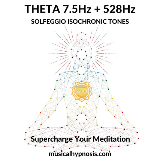 Theta 7.5Hz and 528Hz Solfeggio Isochronic Tones | 30 minutes