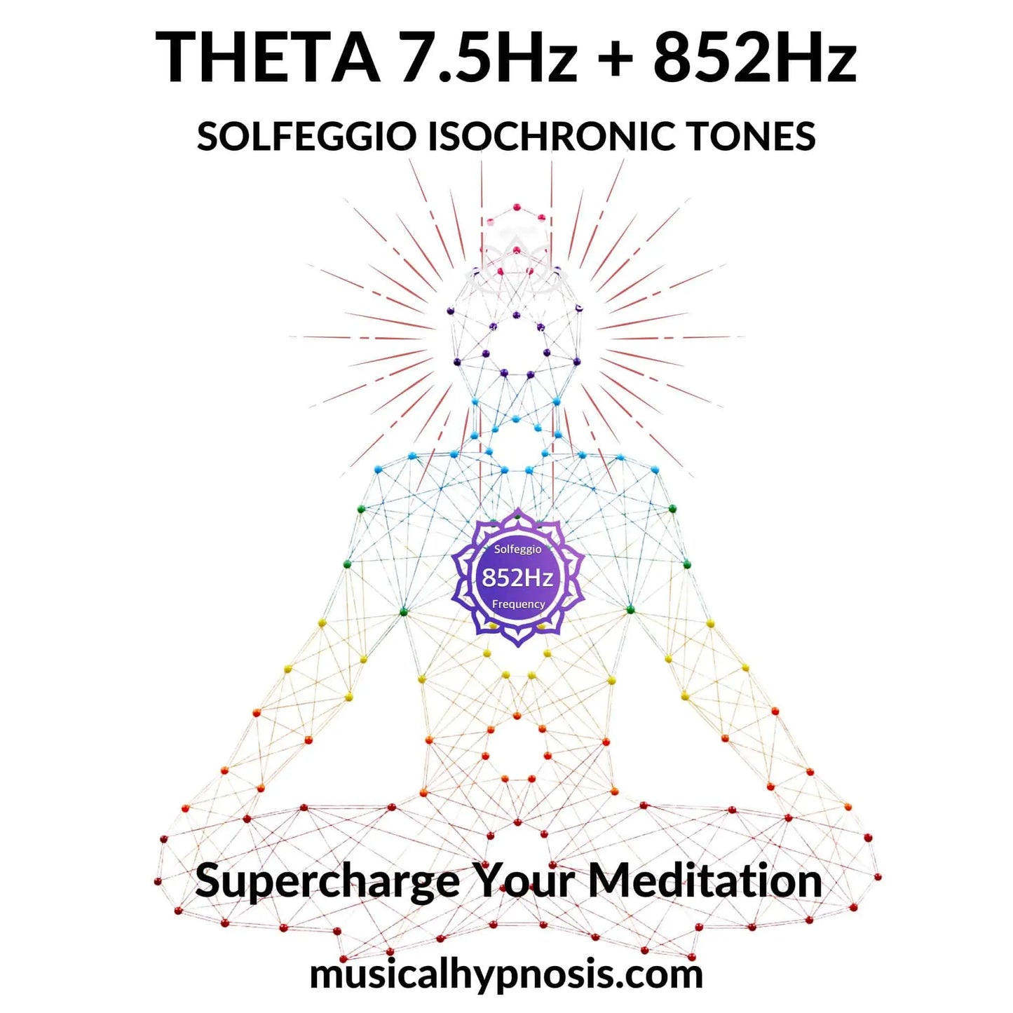 Theta 7.5Hz and 852Hz Solfeggio Isochronic Tones | 30 minutes