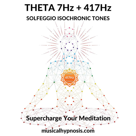 Theta 7Hz and 417Hz Solfeggio Isochronic Tones | 30 minutes