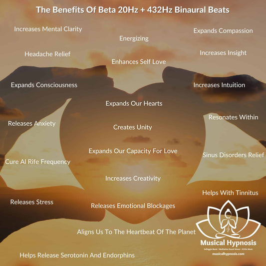The Benefits Of Beta 20Hz and 432Hz Universal Healing Binaural Beats