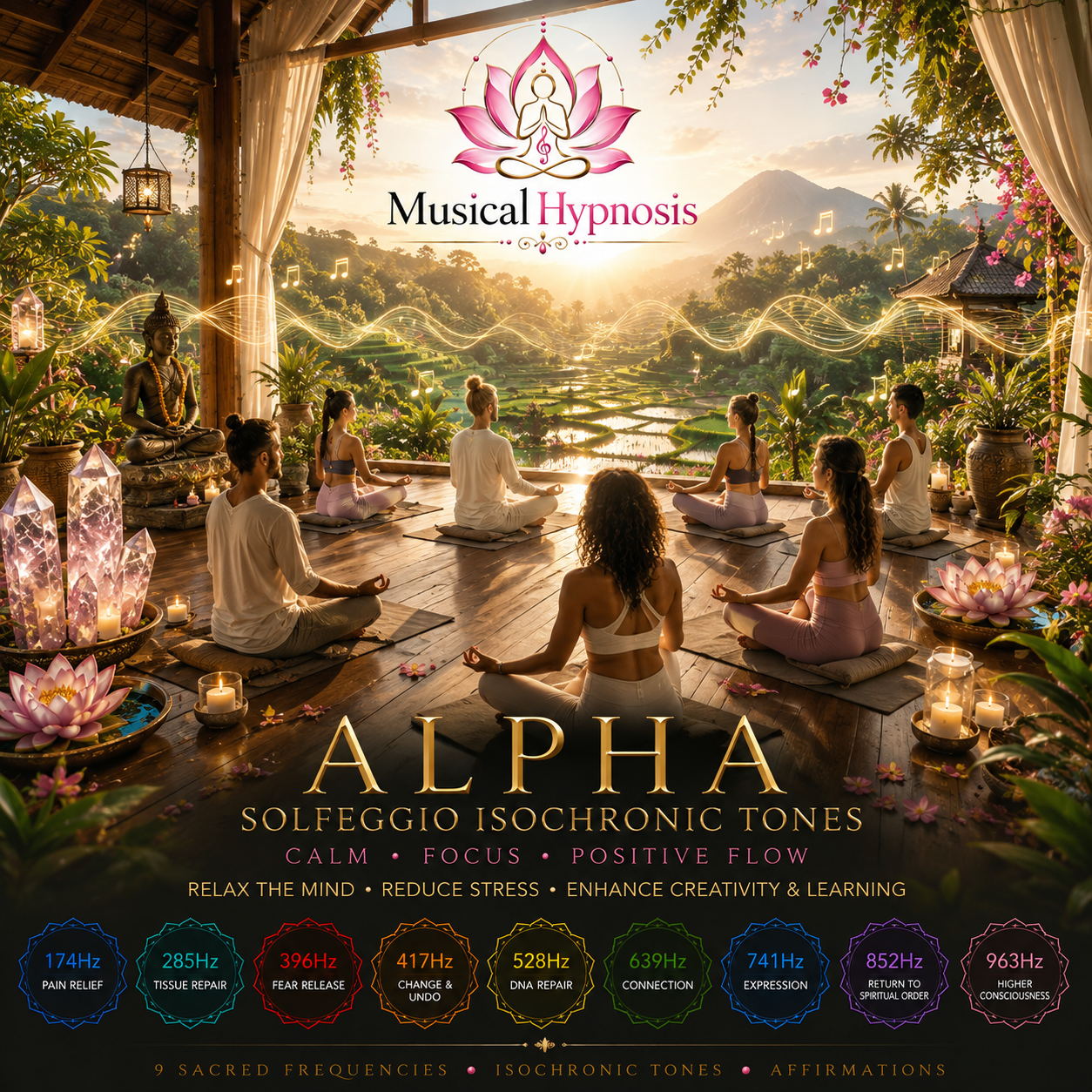 Royalty Free Alpha Solfeggio Isochronic Tones Collection