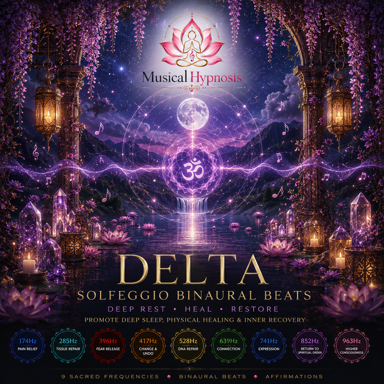 Royalty Free Delta Solfeggio Binaural Beats Collection