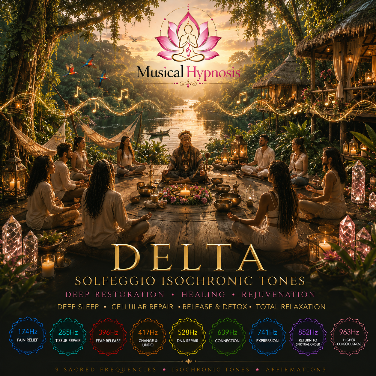 Royalty Free Delta Solfeggio Isochronic Tones Collections